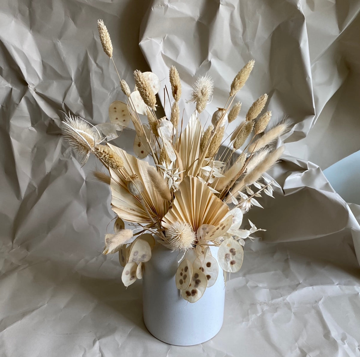 Kinship - Fresh Flower Arrangement in Vintage-inspired Vase, JoyAvenue