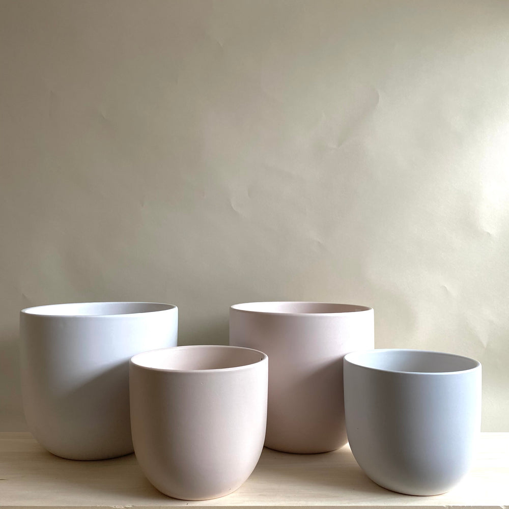 Peach & Pebble Ceramic Pots