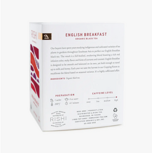 English Breakfast Organic Herbal Tea Sachets